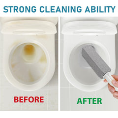ddLUCK 2 Pack Pumice Cleaning Stone with Handle, Toilet Bowl Cleaner Stains and Hard Water Ring Remover Rust Grill Griddle Cleaner for Kitchen/Bath/Pool/Household Cleaning