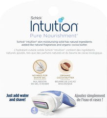 Schick Intuition Pure Nourishment Razor Refill Cartridges for Women, 3 Cartridges