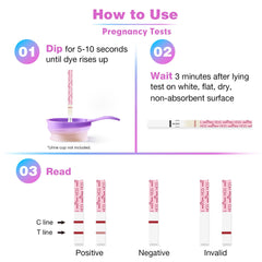 Easy@Home 50 Ovulation Test Strips and 20 Pregnancy Test Strips Kit - The Reliable Ovulation Predictor Kit (50 LH + 20 HCG)