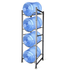 Water Bottle Storage Stand, 4 Tier Holder 5 Gallons Shelf, Heavy Duty Stand Storage for Kitchen Home and Office Easy to Assemble