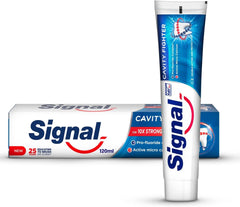 Signal Fluoride Toothpaste, Cavity Fighter, for 10x stronger teeth, 120ml