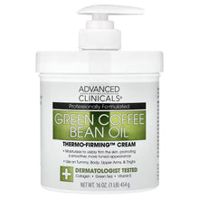 Advanced Clinicals, Green Coffee Bean Oil, Thermo-Firming™ Cream, 16 oz (454 g)