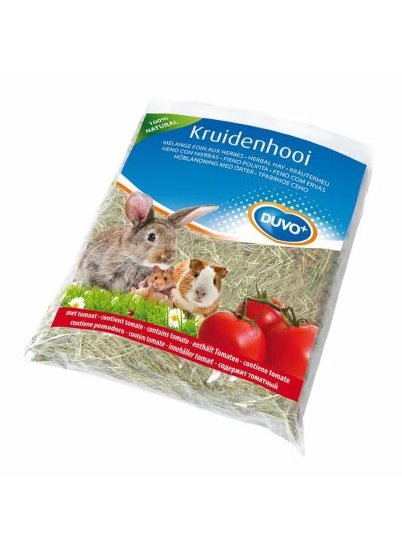 Duvo+ herbal hay with tomato, 500g pouch for small animals