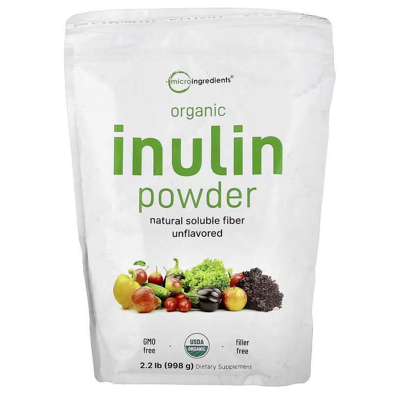 Micro Ingredients, Organic Inulin Powder, Unflavoured, 2.2 lb (998 g)