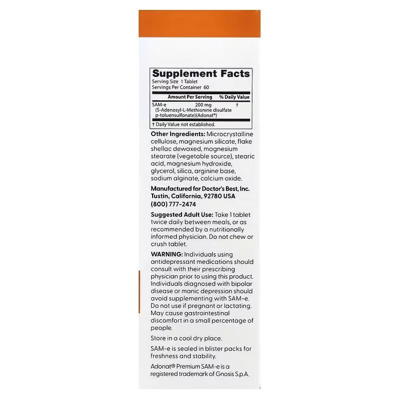 Enteric coated tablets supplement facts label with serving size, ingredients, and warnings