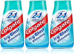 Colgate 3X 2 in 1 Toothpaste & Mouthwash ICY Blast Whitening 100ml Travel Size