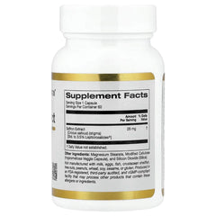 California Gold Nutrition مستخلص الزعفران مع Affron® 28 ملغ - لدعم المزاج والصحة العاطفية، 60 كبسولة نباتية
