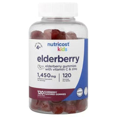 Nutricost Kids Elderberry Gummies, Ages 4+, 120 Gummies – Immune Support Supplement for Children