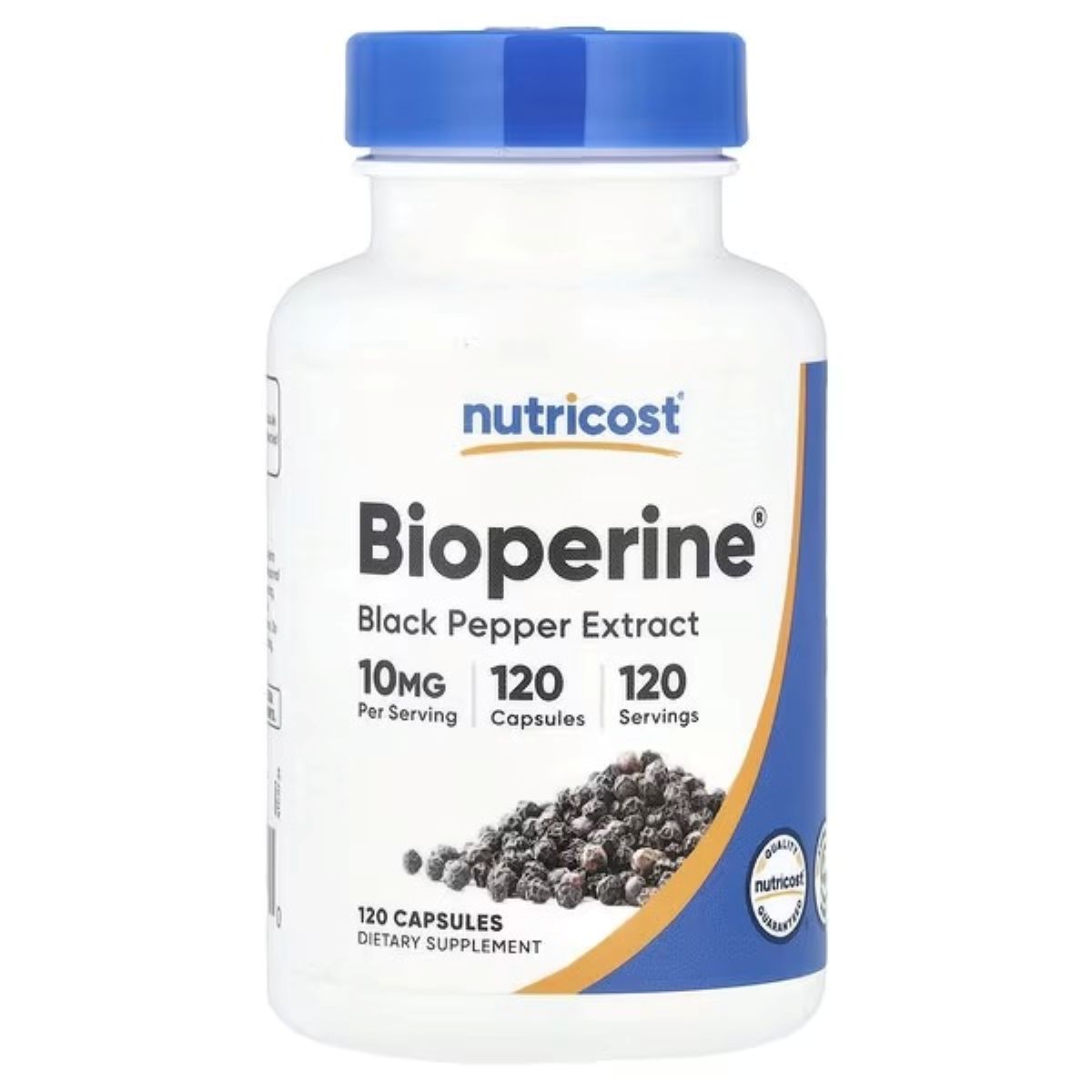 Nutricost Bioperine® 10 mg Capsules, 120 Capsules – Premium Black Pepper Extract Supplement