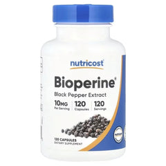 Nutricost Bioperine® 10 mg Capsules, 120 Capsules – Premium Black Pepper Extract Supplement