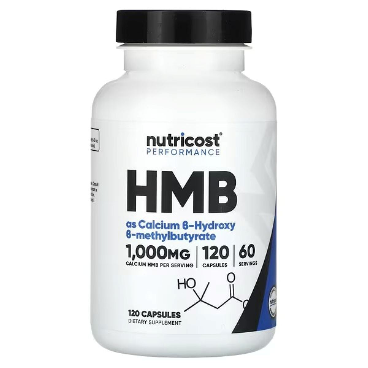 Nutricost Performance HMB – 500 mg per Capsule, 120 Capsules | Muscle Recovery & Performance Support Supplement