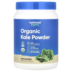 Nutricost Organic Kale Powder Unflavoured – 16.2 oz (454g) | USDA Organic Green Superfood Powder