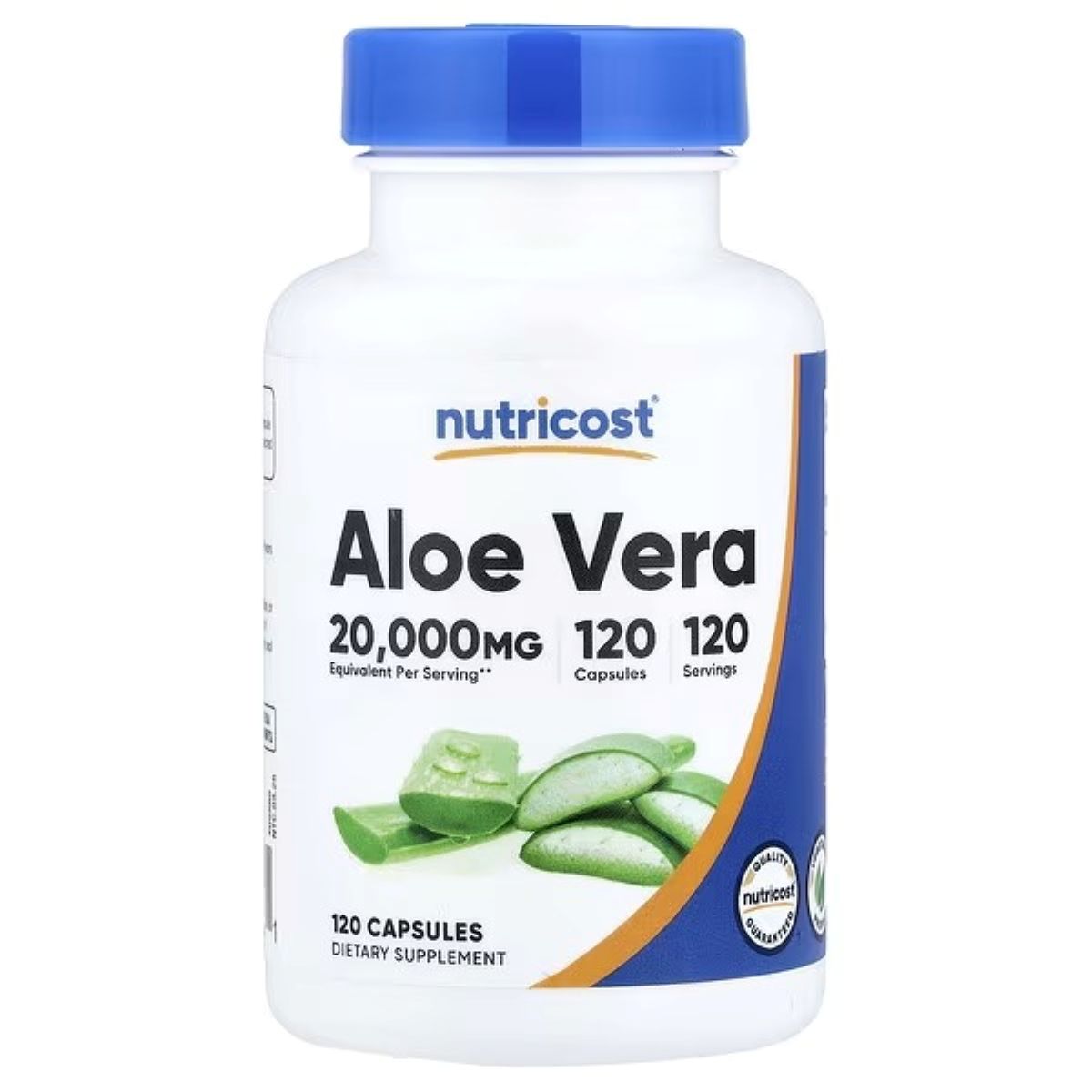 Nutricost Aloe Vera – 20,000 mg Equivalent, 120 Capsules | Herbal Wellness Supplement