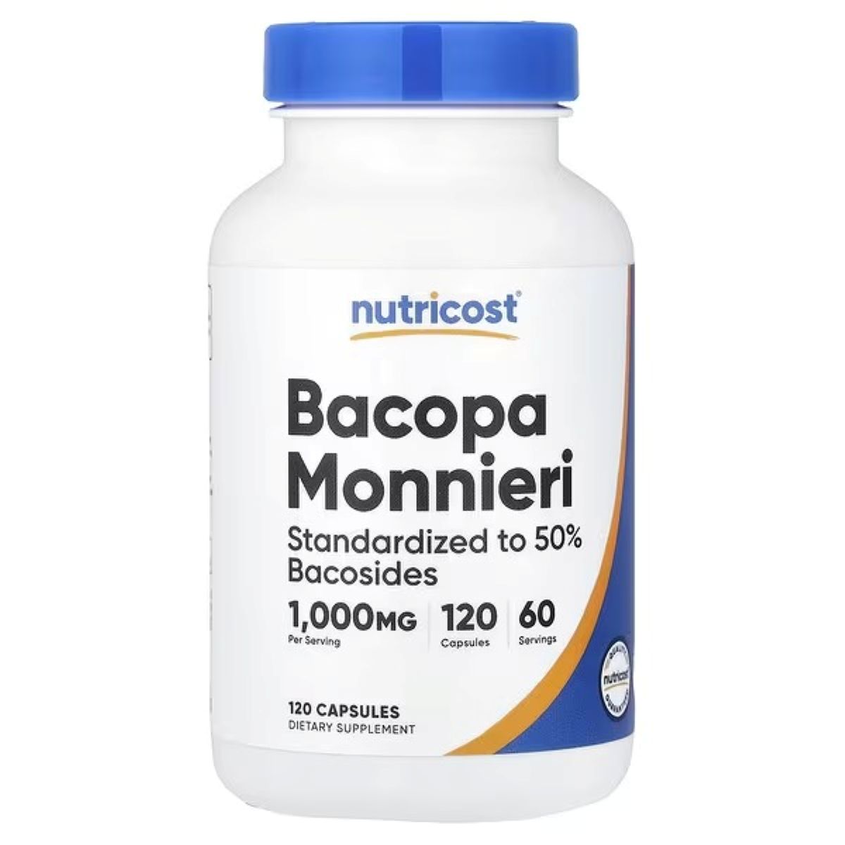 Nutricost Bacopa Monnieri 500 mg – 120 Capsules | Memory, Focus & Cognitive Support