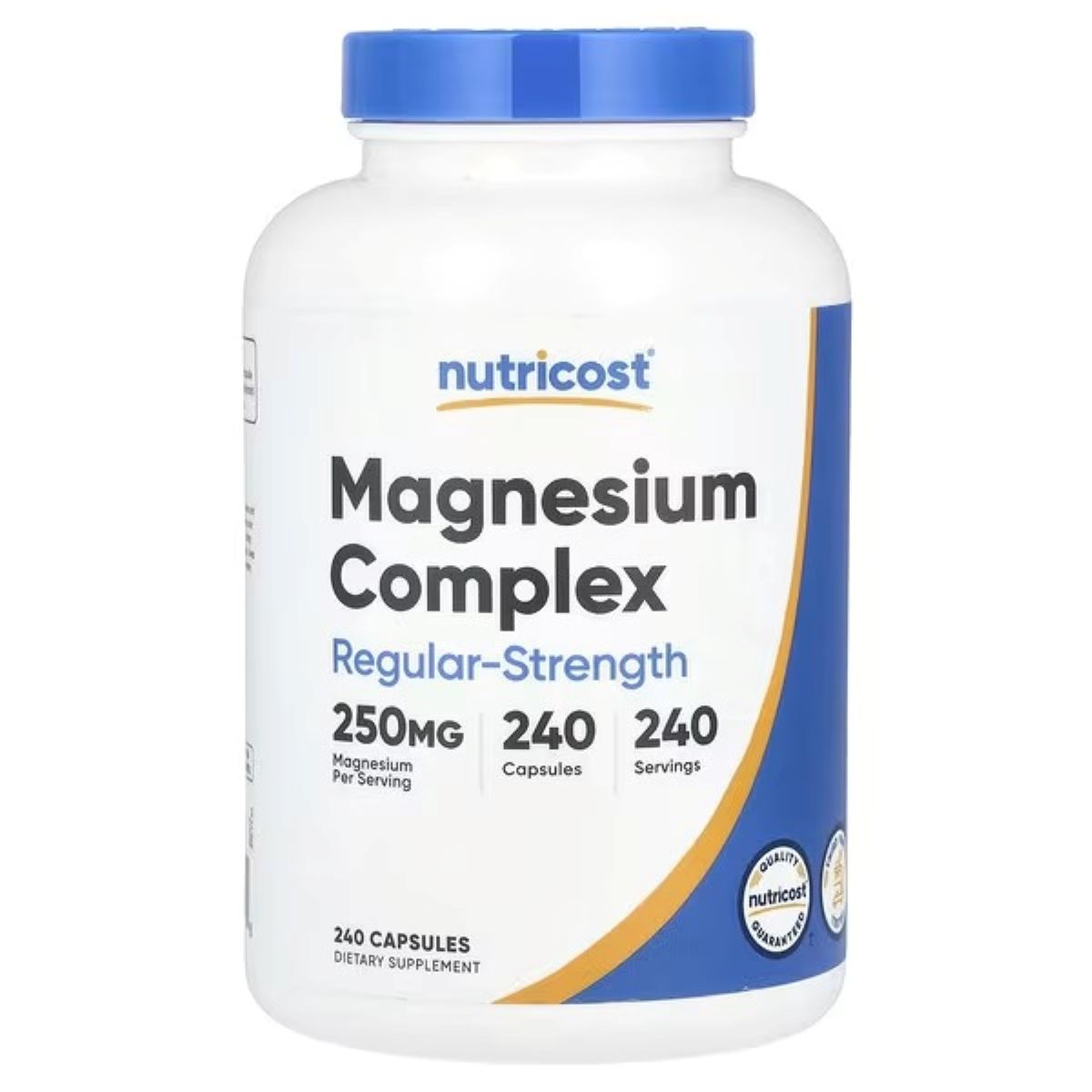 Nutricost Magnesium Complex 250 mg – Regular Strength Magnesium Supplement – 240 Capsules