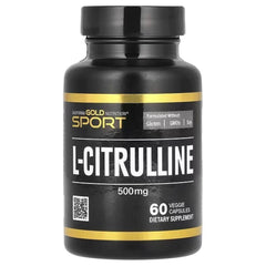 California Gold Nutrition Sport L-Citrulline 500 mg (Kyowa Quality) – 60 Veggie Capsules Nitric Oxide Booster Supplement