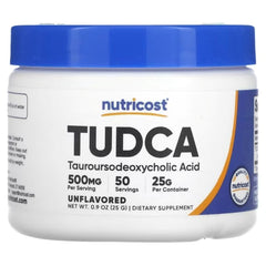 Nutricost TUDCA Powder Unflavoured – 0.9 oz (25g) | Pure Tauroursodeoxycholic Acid Supplement