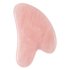 Natural Rose Quartz Gua Sha Facial Tool – Face, Neck & Body Massage Board | Lifting, Sculpting & Skin Glow Tool