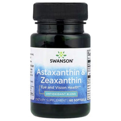 Swanson Vitamins Astaxanthin & Zeaxanthin, 60 Softgels