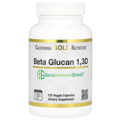 California Gold Nutrition بيتا جلوكان من الطحالب 1,3D (125 ملجم) - 120 كبسولة نباتية