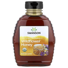 Swanson Vitamins Certified Organic Wildflower Honey – 16 oz (454 g)
