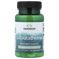 Swanson Vitamins L-Glutathione 50 mg – Antioxidant Support Chewable Tablets, 60 Tablets