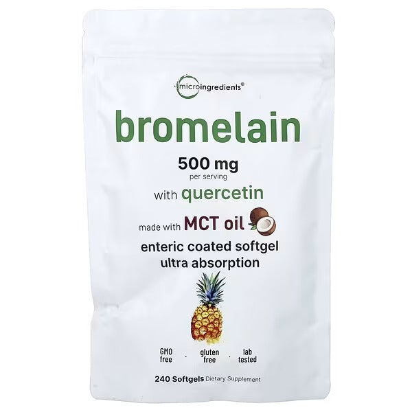 Micro Ingredients, Bromelain With Quercetin, 240 Capsules