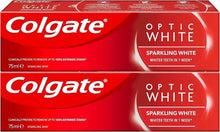 Colgate Optic White Sparkling White whitening toothpaste 2-pack, 75 ml each