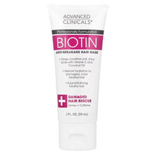 Advanced Clinicals, Biotin, Anti-Breakage Hair Mask, 2 fl oz (59 ml)