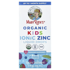 MaryRuth's, Organic Kids Ionic Zinc Liquid Drops, 4+ Years, Berry, 2 fl oz (60 ml)