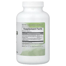 Moringa supplement bottle back label with Supplement Facts panel and green graphic