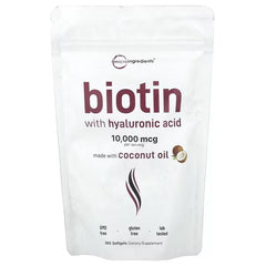 Micro Ingredients, Biotin with Hyaluronic Acid, 365 Softgels