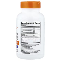 Glucosamine chondroitin MSM supplement bottle with back label supplement facts panel