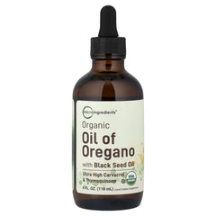 Micro Ingredients, Organic Oil of Oregano With Black Seed Oil, 118 ml (4 fl oz)