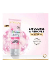 L’Oréal Paris Glycolic Bright Glowing Daily Cleanser Foam 100ml – Brightening Exfoliating Face Wash with Glycolic Acid