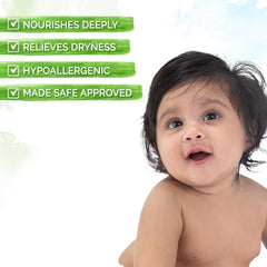 Mamaearth Moisturizing Daily Lotion for Babies | With Shea Butter & Jojoba Oil | Deep Nourishment & Hydration for Dry Skin | Hypoallergenic, Toxin-Free & Made Safe Certified | 200ml