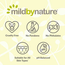Micellar cleansing water badge icons: cruelty free, no parabens, no phthalates, pH balanced