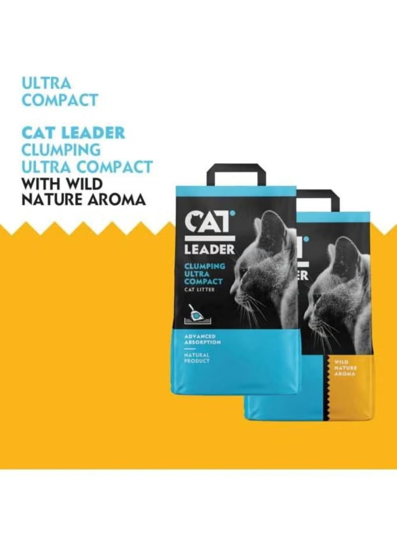 Geohellas Cat Leader Clumping Ultra Compact Cat Litter – Unscented, 5kg