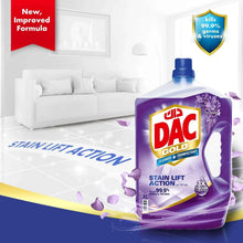 Lavender purple disinfectant cleaner bottle with blue cap, 3L size