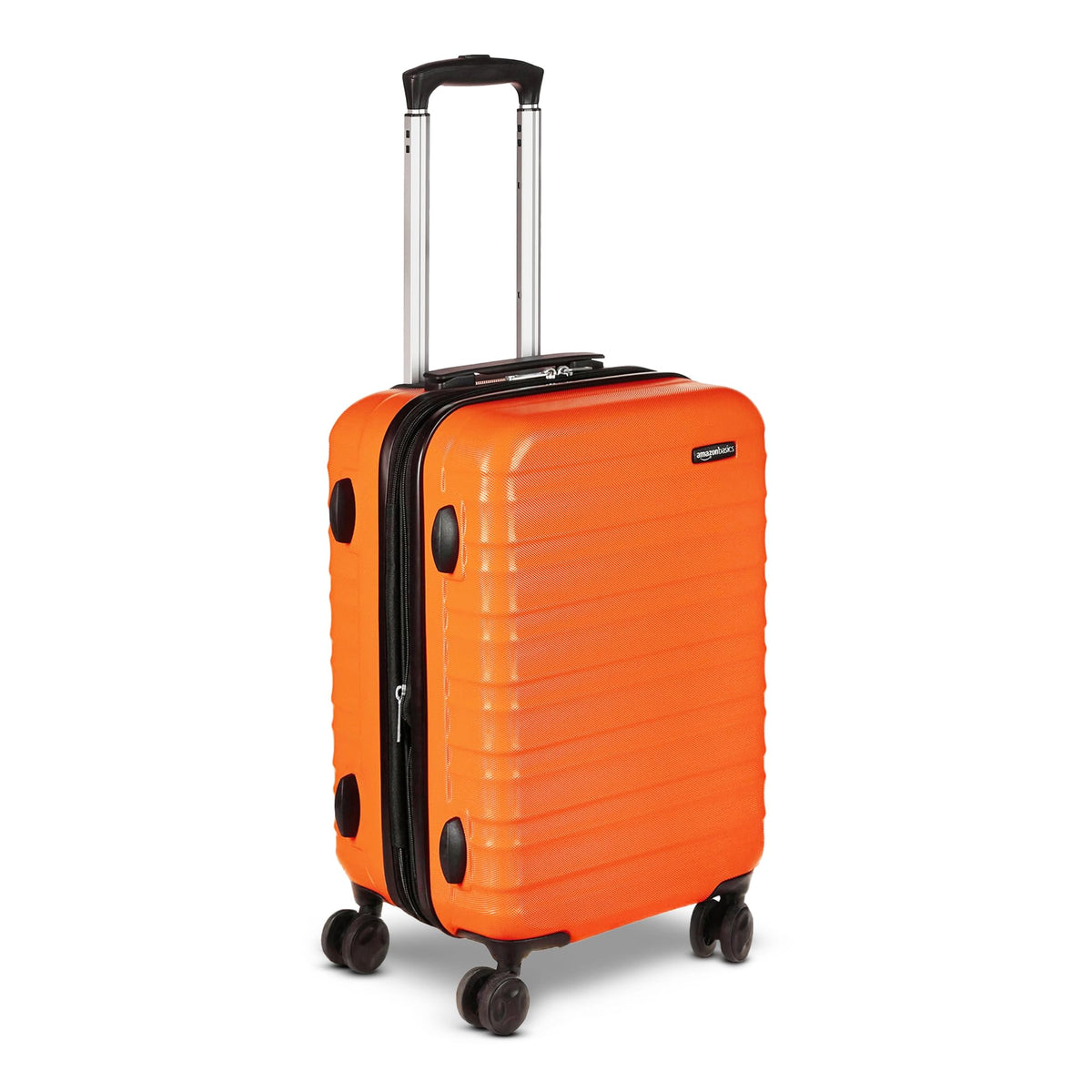 Maleta rígida con ruedas Amazon Basics, 55 cm (21 pulgadas), ABS, color naranja