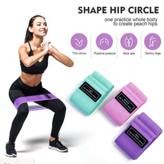 Resistance Bands Fabric,Exercise Bands Non Slip Hip Elastic Bands For Hip, Legs, Butt, Glutes And Thighs Workout, Thick Wide Fitness Loop Circle Resistance Bands, Set Of 3 Pack, Multicolor