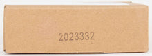 Cardboard battery value pack box side with printed code 2023332