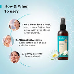 Pilgrim Korean Beauty White Lotus Refreshing Mist & | for glowing skin | Alcohol-Free Mist & for open pores Tightening | Korean skin care products | Women & Men | 100 ml