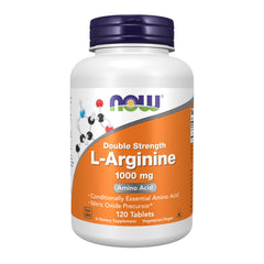 NOW Supplements, L-Arginine 1,000 mg, Nitric Oxide Precursor, Amino Acid, 120 Tablets