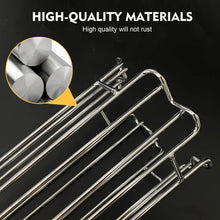 Silver metal rods of rotating coffee capsule holder with clips for pods