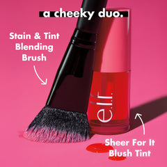 Elf Sheer For It Blush Tint, tinta versátil para labios y mejillas, para un toque de color natural y duradero, vegano y libre de crueldad animal, rellena