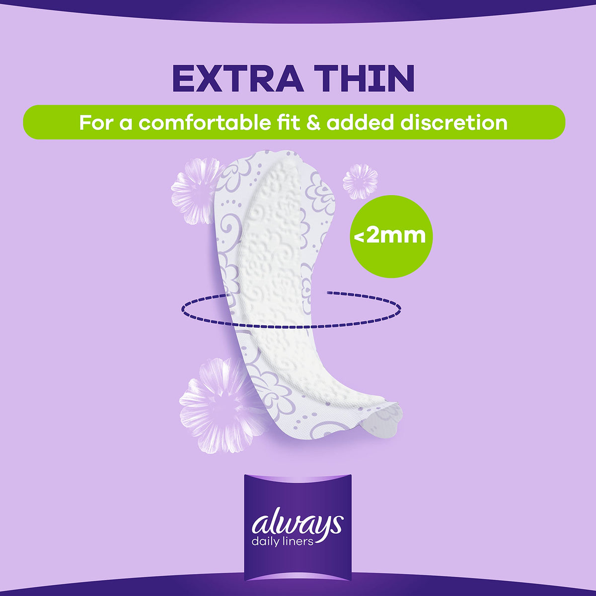Always Pantyliners Multiform Normal Fresh Scent 60 Daily Liners