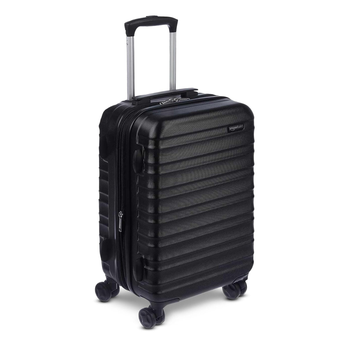 Equipaje rígido con ruedas Amazon Basics, 55 cm (21 pulgadas), ABS, color negro