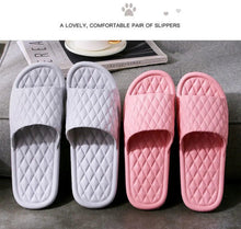 White and pink quilted slide shower slippers, open toe