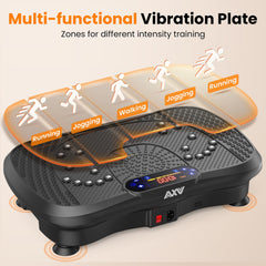 Plataforma vibratoria AXV para fitness, máquina de ejercicios con drenaje linfático vibratorio, vibrador de cuerpo completo, soporte para entrenamiento, tabla vibratoria, gimnasio deportivo para bajar de peso, quemador de grasa para mujeres y hombres.